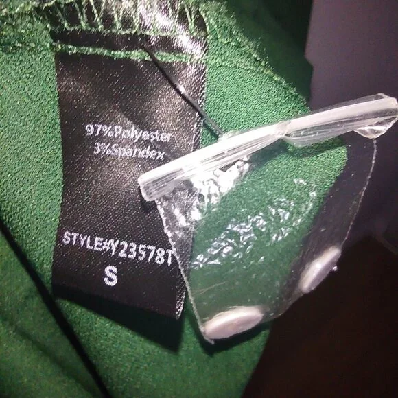 Tuckernuck Hunter Green Crepe Callahan Dress Size Small Swing Shirt Pockets - Picture 9 of 10